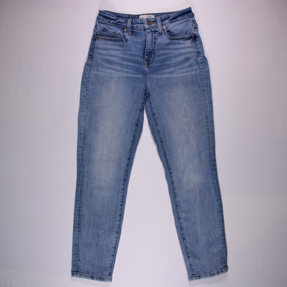 BKE Ellie Jeans‎ Womens Size 24 Blue High Rise Mom Jean Stretch - (26 x 26.5)